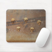 Tapis De Souris Crânes Mousepad de Halloween (Avec souris)