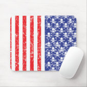 Tapis De Souris Crânes patriotiques (Avec souris)