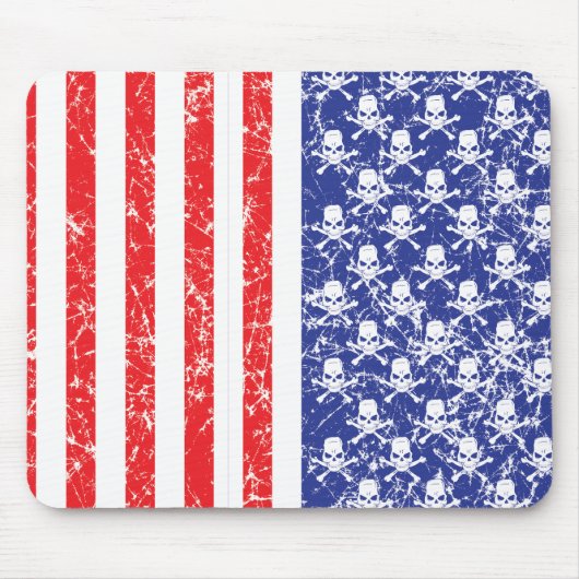 Tapis De Souris Crânes patriotiques (Devant)