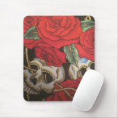Tapis De Souris Crânes/roses (Avec souris)