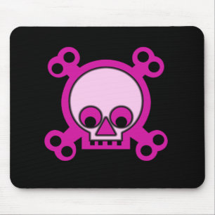 Tapis De Souris Crânes roses Mousepad
