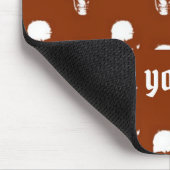 Tapis De Souris Crânes sur coutume brune (Coin)