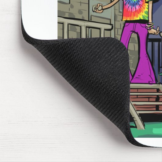 Tapis De Souris Crash Test Hippie Funny (Coin)