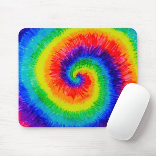 Tapis De Souris Cravate arc-en-ciel (Avec souris)