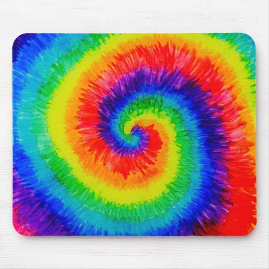 Tapis De Souris Cravate arc-en-ciel (Devant)
