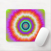 Tapis De Souris Cravate en violet rouge et vert mousepad (Avec souris)