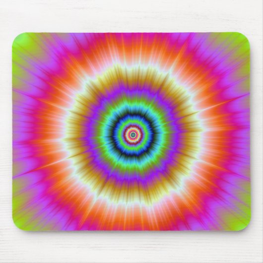 Tapis De Souris Cravate en violet rouge et vert mousepad (Devant)
