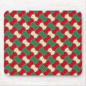 Tapis De Souris Cravate islamique rouge verte Bow Motif géométriqu (Devant)