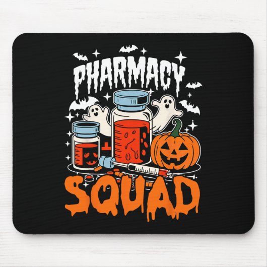 Tapis De Souris Cravate Pills Pharmad Squad Pharmacist Technicien  (Devant)