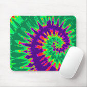 Tapis De Souris Cravate Super verte et violette - Dye Mousepad (Avec souris)