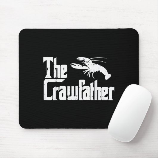 Tapis De Souris Crawfihe Crawfather Funny Crayfish Parody Dad Papa (Avec souris)