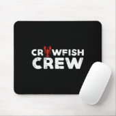 Tapis De Souris Crawfish Crew Funny Crayfish Cajun Matching Men Wo (Avec souris)