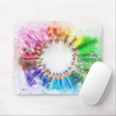 Tapis De Souris Crayon aquarelle (Avec souris)