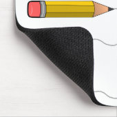 Tapis De Souris Crayon blanc (Coin)