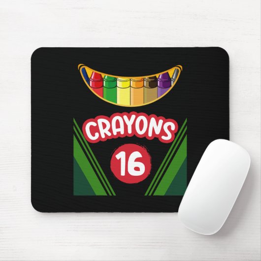 Tapis De Souris Crayon Box Fun Enseignant Étudiant Crayon Squad Ha (Avec souris)
