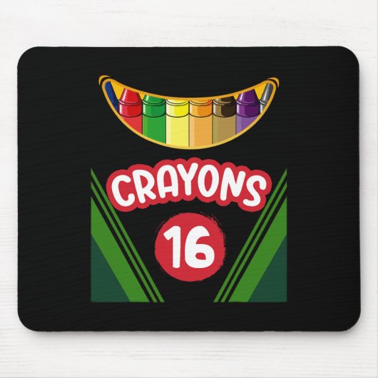 Tapis De Souris Crayon Box Fun Enseignant Étudiant Crayon Squad Ha (Devant)