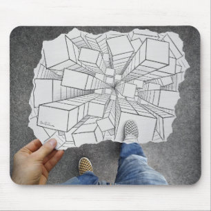 Tapis De Souris Crayon contre l'appareil-photo - vertige