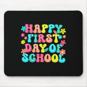 Tapis De Souris Crayon Enseignant Enfants Premier Jour D'école Ret
