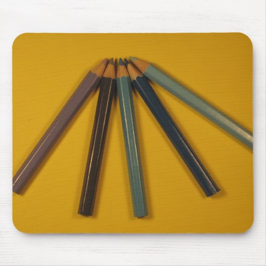 Tapis De Souris Crayons colorés (Devant)