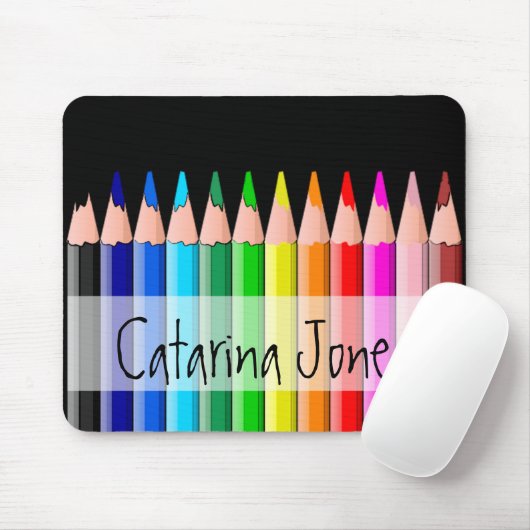 Tapis De Souris Crayons - customisés (Avec souris)