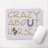 Tapis De Souris Crazy à propos des chevaux (Avec souris)