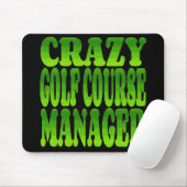 Tapis De Souris Crazy Golf Manager en Vert (Avec souris)