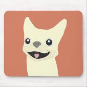 Tapis De Souris Cream French Bulldog, Terracotta (Devant)