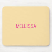 Tapis De Souris Cream minimalist custom name  (Devant)