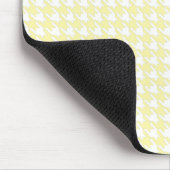 Tapis De Souris Cream Modern Houndstooth avec nom (Coin)