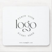 Tapis De Souris Create Your Own Custom Business Logo Modern White (Devant)