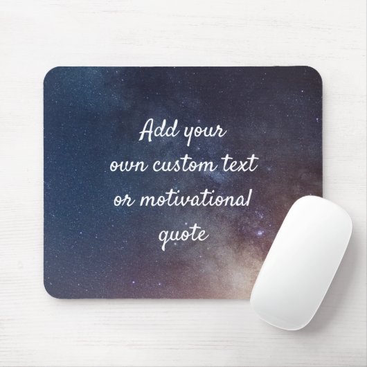 Tapis De Souris Create Your Own Custom Quote - Night Sky (Avec souris)