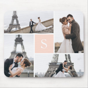Tapis De Souris Create Your Own Monogrammed 4-Photo Gallery
