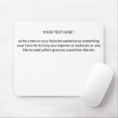 Tapis De Souris create your own text Mousepad (Avec souris)