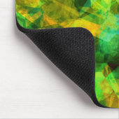 Tapis De Souris Création Abstraite Moderne de Verts Funky (Coin)