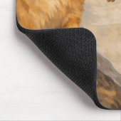Tapis De Souris Création d'Adam avec le chat Sarca, une œuvre d'ar (Coin)