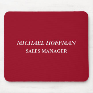 Tapis De Souris Creative Carmine rouge minimaliste classique itali
