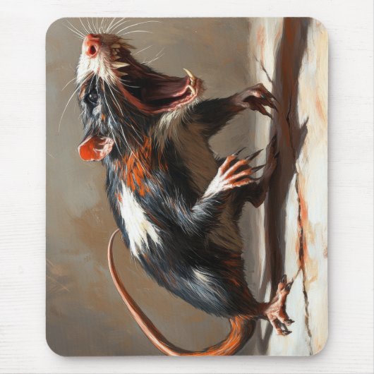 Tapis De Souris Créature de rat monstre (Devant)