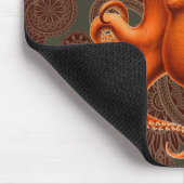Tapis De Souris Créature du monstre de la mer d'Octopus Cephalapod (Coin)