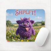 Tapis De Souris Créature Furry de Fantaisie d'Attitude (Avec souris)