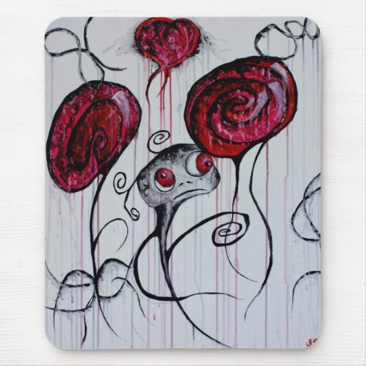 Tapis De Souris Créature mignonne et Déplaisante Goth lunaire Horr (Devant)