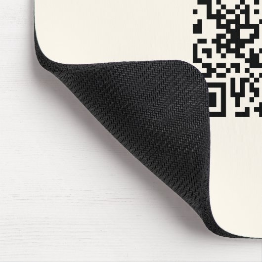 Tapis De Souris Créer instantanément un code QR | Modifiable blanc (Coin)