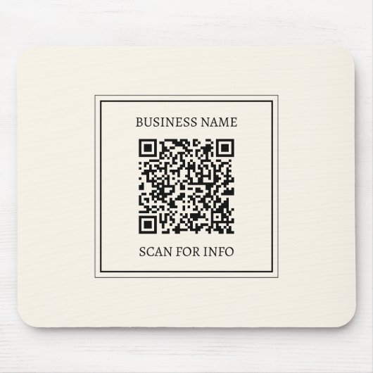 Tapis De Souris Créer instantanément un code QR numérisable pour l (Devant)