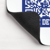 Tapis De Souris Créer un code QR analysable | Bleu marine (modifia (Coin)