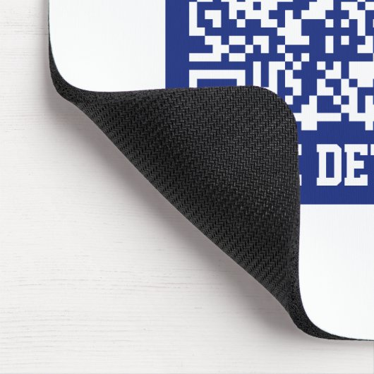 Tapis De Souris Créer un code QR analysable | Bleu marine (modifia (Coin)