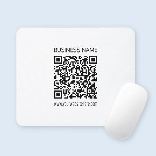 Tapis De Souris Créer un code QR d'entreprise Texte instantané et 