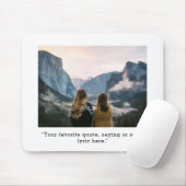 Tapis De Souris Créer votre propre photo de devis personnalisée (Avec souris)