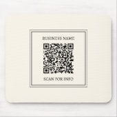 Tapis De Souris Créez instantanément un code QR scannable pour l'e (Devant)