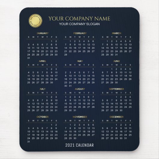 Tapis De Souris Créez votre propre calendrier 2021 | Mousepad (Devant)