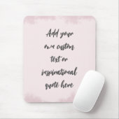 Tapis De Souris Créez Votre Propre Citation Motivationnelle Pastel (Avec souris)