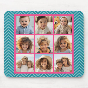 Tapis De Souris Créez votre propre collage de 9 photos Chevrons ro